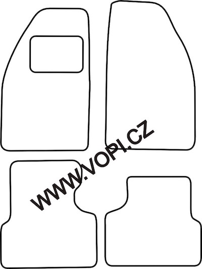 Autokoberce Saab 9000 1985 - 1997 Carfit (4001)